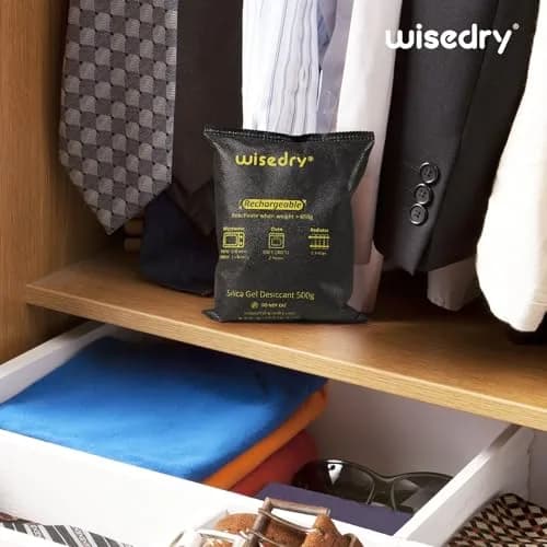 wisedry 10 x 500g Rechargeable Silica Gel Car Dehumidifier | Fast Reactivated Moisture Absorber for Large Spaces thumbnail 5