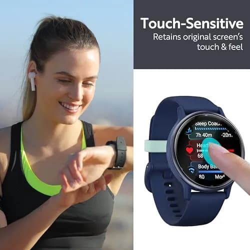 ArmorSuit 6 Pack Garmin Vivoactive 5 Screen Protector MilitaryShield HD Clear TPU Film - Made in USA | Self-Healing & Impact-Resistant thumbnail 2