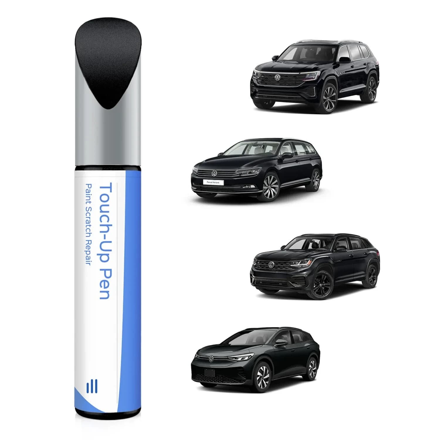PARTS4EV Tourmaline Blue Metallic Touch Up Paint Pen 12ml (0.41 Fl Oz) | Exact Match for Volkswagen Chips & Nicks