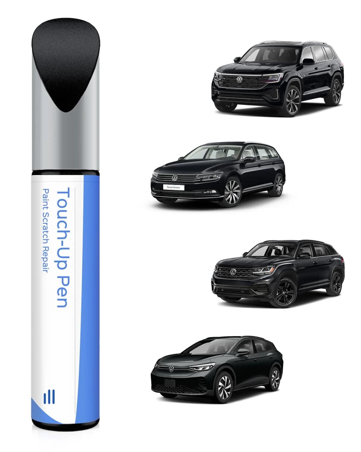 PARTS4EV Tourmaline Blue Metallic Touch Up Paint Pen 12ml (0.41 Fl Oz) | Exact Match for Volkswagen Chips & Nicks — Tourmaline Blue Metallic(LP5Y/P2) Compatible with Atlas/Atlas-Cross-Sport/ID4/Passat