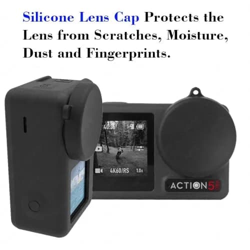 ULBTER Screen Protector for DJI OSMO Action 5 Pro + Lens Cap Cover | 9H Tempered Glass, Bubble-Free, HD Clarity thumbnail 4