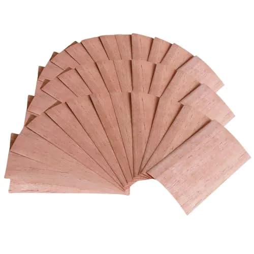 Woho Spanish Cedar Sheets for Humidors, 36 Count (6.25" x 3" x 0.02") | Natural Wood Veneer for Cigar Storage and Aging thumbnail 1