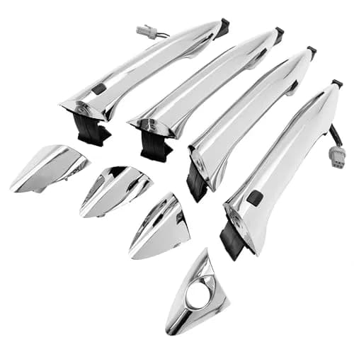 Cheriezing Chrome Exterior Door Handle Set of 4 | Compatible with Hyundai Elantra 2011-2016 thumbnail 1