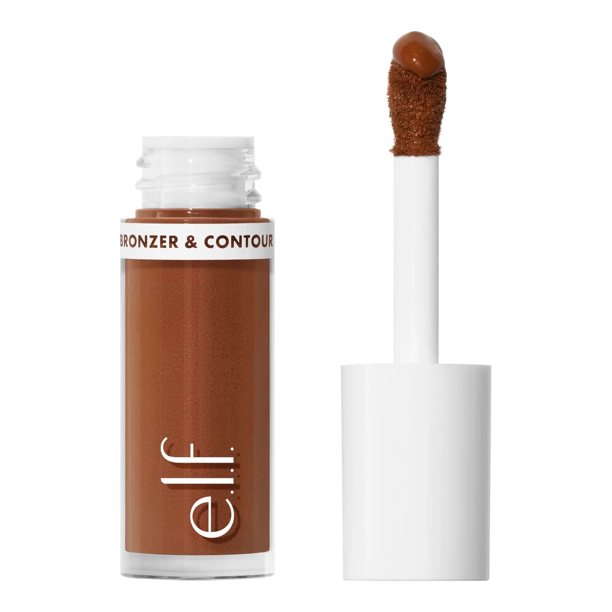 e.l.f. Camo Liquid Bronzer & Contour 0.13 Fl Oz (3.8 ml) | Sculpted Glow for All Skin Tones — 8 Deep / 0.13 Fl Oz