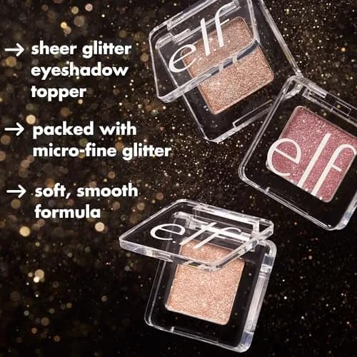 e.l.f. Fine As Fleck Glitter Eyeshadow, Pop Off Pink | Shimmery Finish, Vegan & Cruelty-Free thumbnail 6