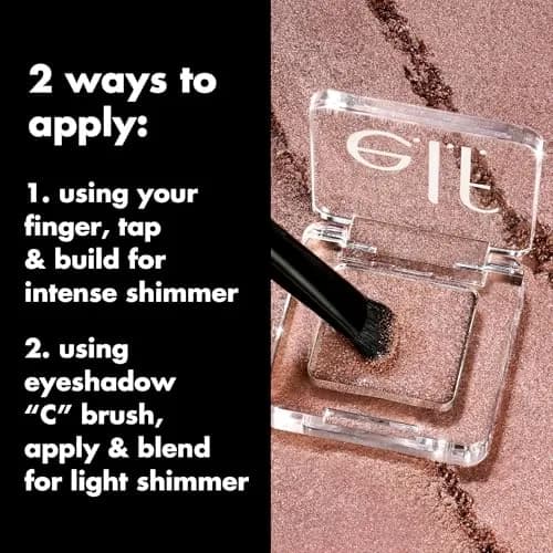e.l.f. Fine As Fleck Glitter Eyeshadow, Straight Fire, 0.07 oz (2 g) | Shimmer Finish with Micro-Fine Glitter thumbnail 4