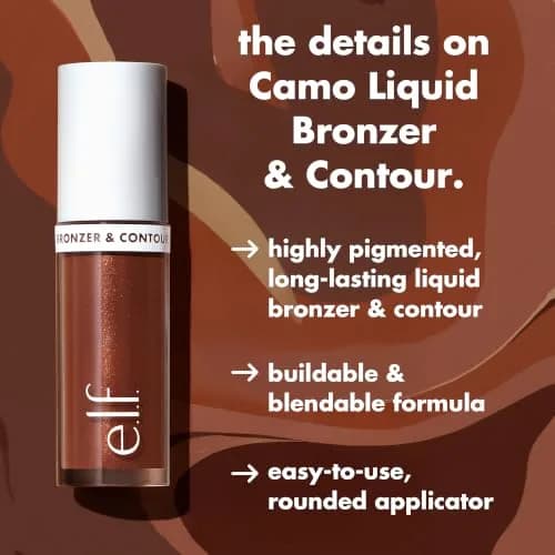 e.l.f. Camo Liquid Bronzer & Contour 3.8ml (0.13 Fl Oz) | Sculpted Glow thumbnail 3