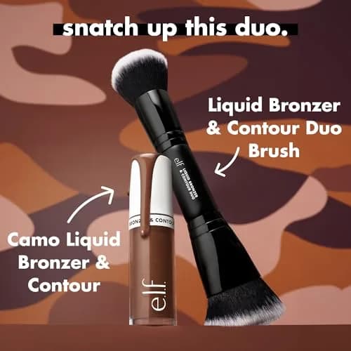 e.l.f. Camo Liquid Bronzer & Contour 0.13 Fl Oz (3.8 ml) | Sculpted Glow for All Skin Tones thumbnail 5