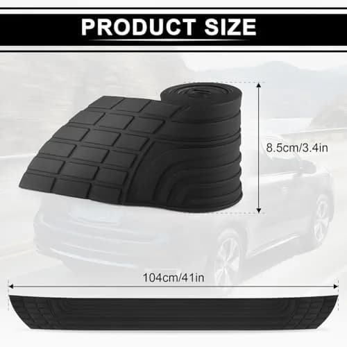 SINGARO Car Rear Bumper Protector 42inch x3.4inch | Rubber Anti-Scratch Exterior Accessory thumbnail 2