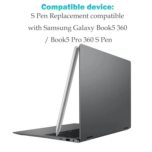 Peixiong Galaxy Book5 360 / Book5 Pro 360 S Pen Replacement | Silver, 4096 Pressure Levels thumbnail 2