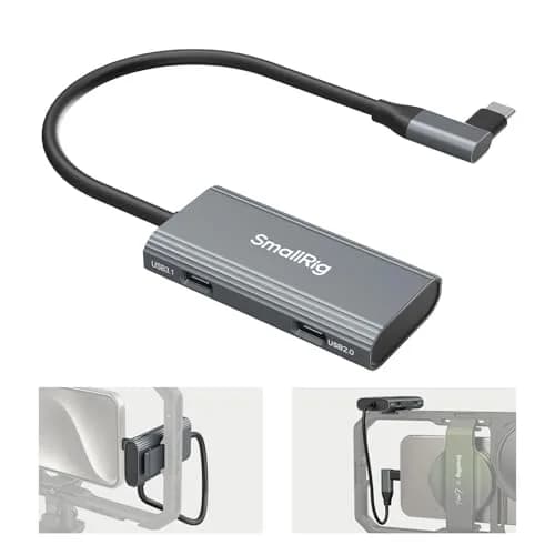 SmallRig 4-in-1 USB-C Hub with Cold Shoe Mount | PD 100W, 4 Ports, Compact Design thumbnail 1