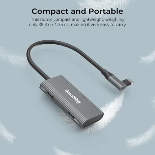 SmallRig 4-in-1 USB-C Hub with Cold Shoe Mount | PD 100W, 4 Ports, Compact Design thumbnail 5