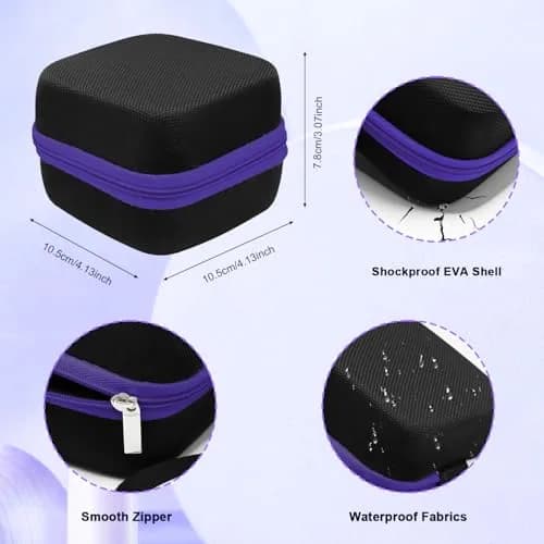 Thowapou 81 Holes Nail Drill Bit Holder Case - Purple | Compact & Organized Storage for 3/32" Bits thumbnail 5