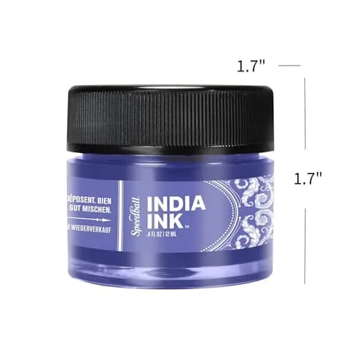 Speedball India Ink Set, 11 Piece | High-Quality Pigment for Artists & Hobbyists thumbnail 3