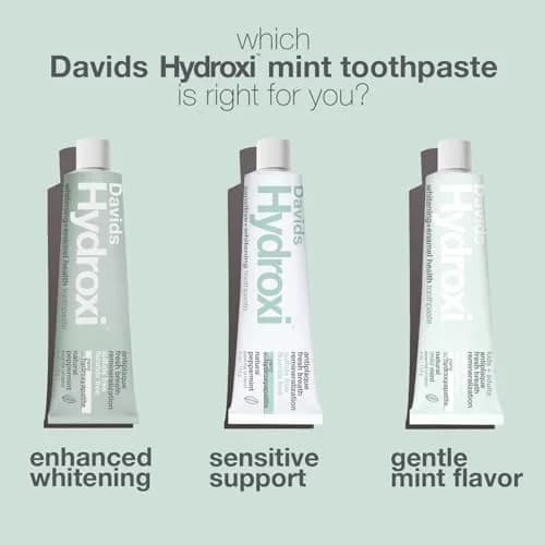 Davids Nano Hydroxyapatite Toothpaste Fluoride Free Mild Peppermint 4oz (113g) | EWG Verified & USA Origin Ingredients thumbnail 4