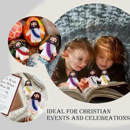 AKFAHOIF Little Jesus Figures 30-Pack Multicolor | Religious Gifts for Easter Egg Stuffers thumbnail 7