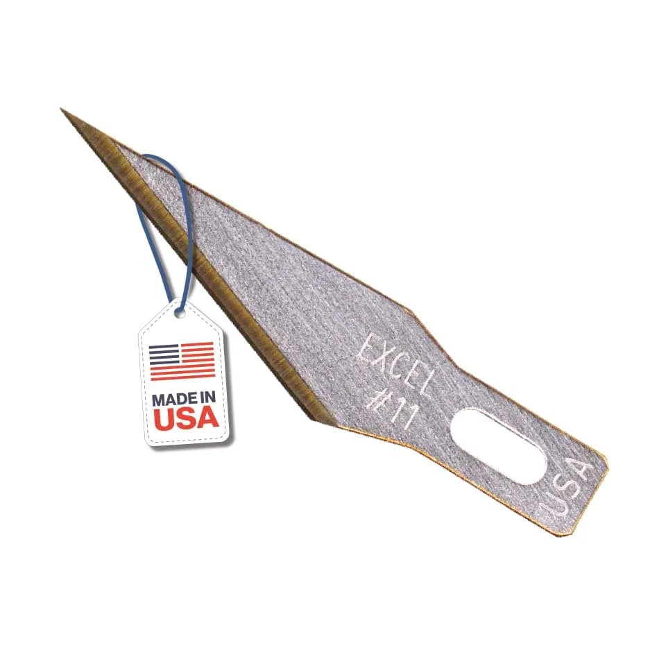 Excel Blades #11 Titanium Nitride Hobby Blades, 50-Pack, Carbon Steel | Precision Craft Refills thumbnail 2