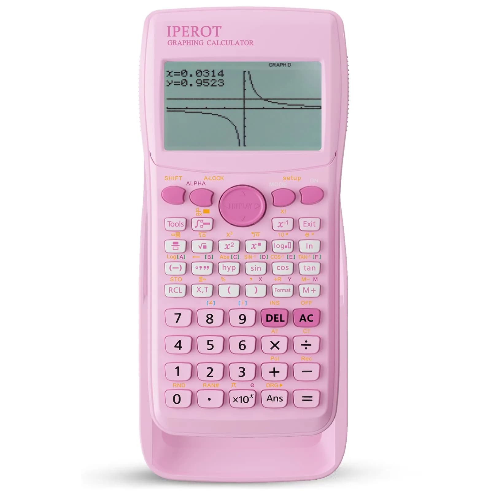 IPEROT Graphing Calculator with 10 Modes & 4 Functions, 128x64 LCD Display | Advanced Math & Science Tool