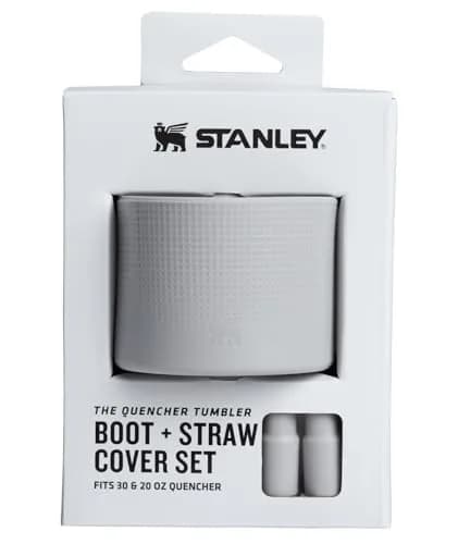 STANLEY Quencher Boot and Straw Cover Set for 20 & 30 oz Tumblers | Ash | Silicone Protector & Straw Cap thumbnail 1