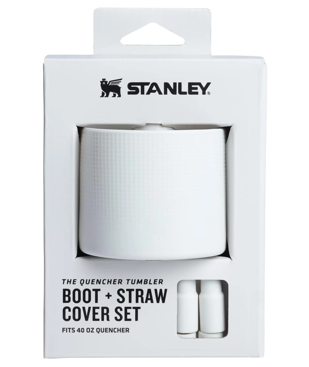STANLEY Quencher Boot and Straw Cover Cap Accessory Set for 40 oz Tumbler with Handle | Pale Stone
