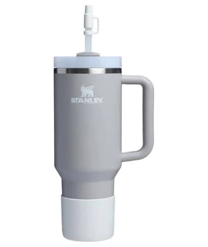 STANLEY Quencher Boot and Straw Cover Cap Accessory Set for 40 oz Tumbler with Handle | Pale Stone thumbnail 4