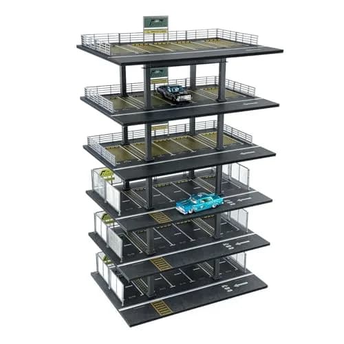 Bivitre 1/64 Scale Die-cast Car Display Case Organizer Parking Garage Diorama | Secure & Stackable thumbnail 4