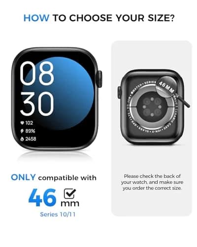 Goton IP67 Waterproof Case with Glass for Apple Watch Series 11/10 46mm | Waterproof & Scratch-Resistant thumbnail 2