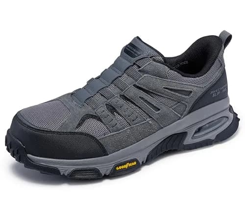 Skechers Skech-Air Envoy Delegator Memory Foam Work Shoes | Slip-In Safety & Comfort thumbnail 1
