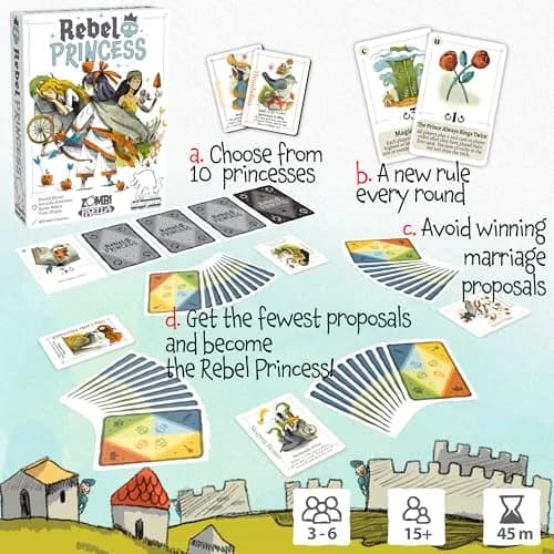 Bezier Games Rebel Princess Standard Edition | Fairy Tale Strategy Card Game for Kids & Adults thumbnail 2
