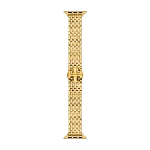 Tory Burch Women's Eleanor Gold-Tone Stainless Steel Band for Apple Watch® (Model: TBS0103E) | Elegant Gold Bracelet for Daily Wear thumbnail 1