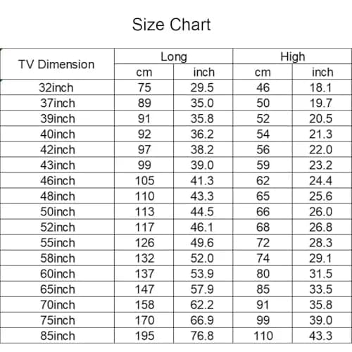 Jonscart Indoor Elastic TV Screen Dust Proof Cover Protection for 32-85 inch TVs | Stretchable Fabric Easy to Use thumbnail 4