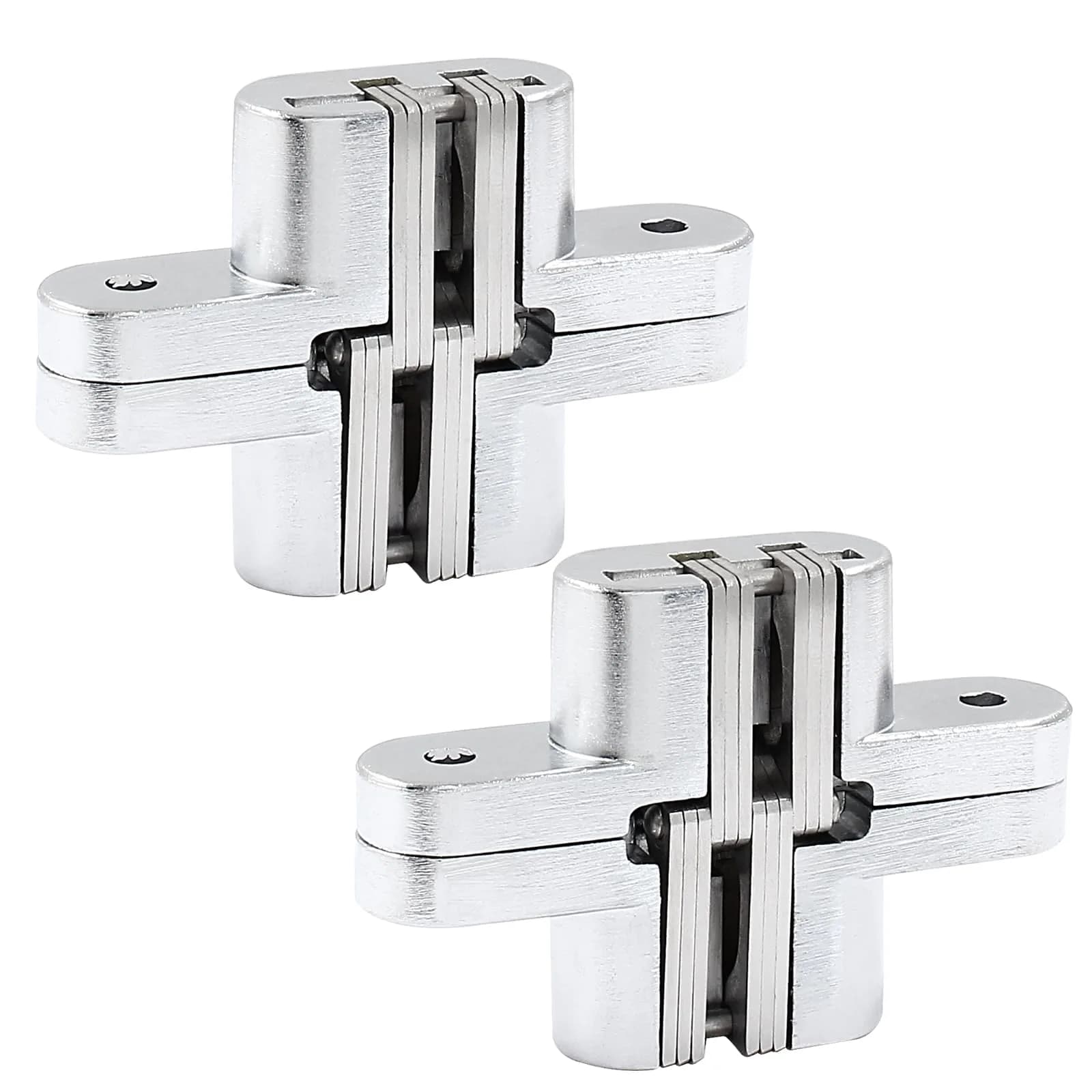 Rierdge 68.5 mm Hidden Hinge, Stainless Steel, 2 pcs | Durable Concealed Cabinet Hardware - main product image