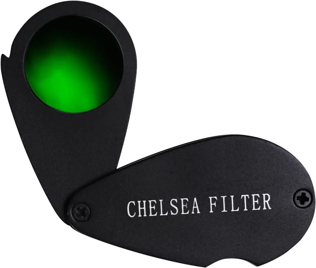 TEKCOPLUS Chelsea Filter for Gemstone Identification | 5.9 cm (2.3 in) | Distinguish Genuine Emeralds, Rubies, Sapphires, Aquamarine — Blackish