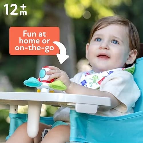 Nuby Suction Spinner Toys with Spinning Poppers – 3 Pack Baby Fidget Toys for High Chair & Bath, Space Theme, 12m+ | Bright Colors & Safe Materials thumbnail 5