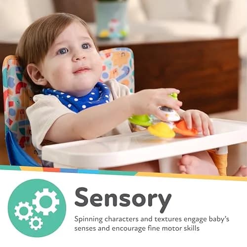 Nuby Suction Spinner Toys with Spinning Poppers – 3 Pack Baby Fidget Toys for High Chair & Bath, Space Theme, 12m+ | Bright Colors & Safe Materials thumbnail 3