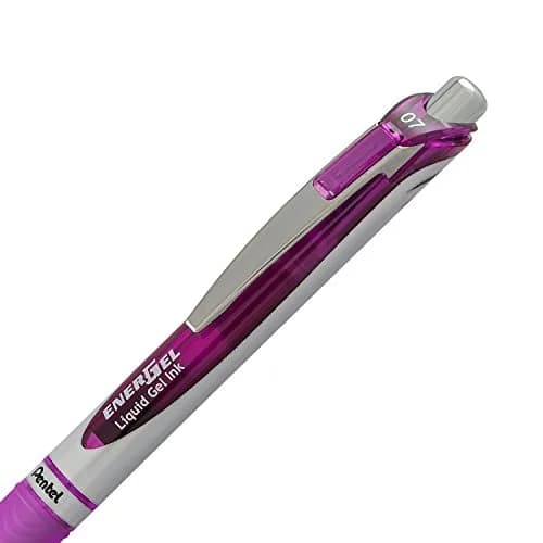 Pentel EnerGel Deluxe RTX Retractable Gel Pens, 0.7mm Medium Tip, Violet Ink, 6 Pack (2 Pens x 3 Packs) | Smooth Writing, Fast-Drying thumbnail 3