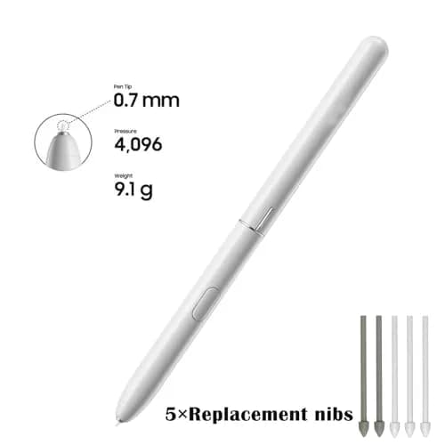 Alovexiong Replacement Stylus Pen for Samsung Galaxy Tab S4 10.5" SM-T830 SM-T835 with 5 Tips & 1 Tweezers (Gray) thumbnail 3