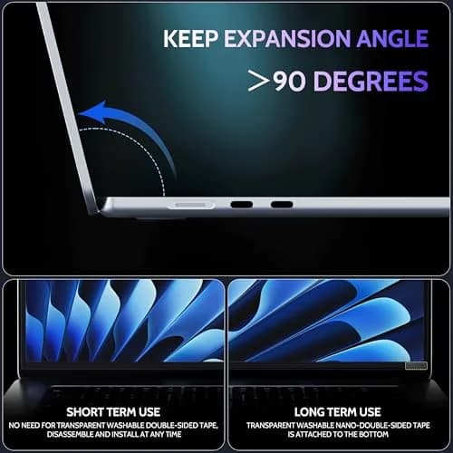 Peslv Magnetic Anti Blue Light Screen Protector for MacBook Pro 16 Inch (2021-2026, M1-M5 Chips) | Blue Light Filter, Eye Protection, Matte Finish thumbnail 4