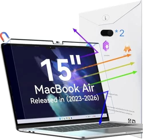 Peslv Magnetic Anti Blue Light Screen Protector for MacBook Air 15 Inch | 15-inch (2023-2026, M2-M5) thumbnail 1