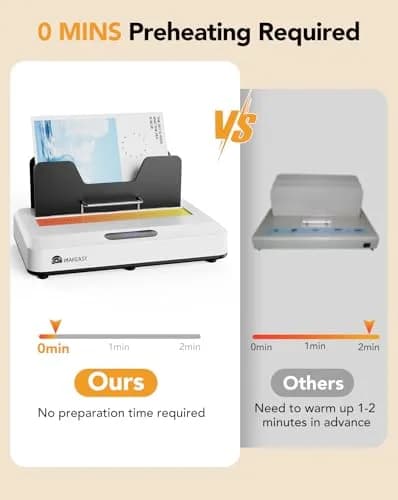 MAKEASY Thermal Binding Machine 500 Sheets | Digital Touch Panel, Air Cooling, 10 Covers thumbnail 5