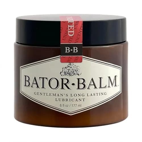 Bator Balm Unscented Gentlemen's Long Lasting Moisturizing Lubricant 177ml (6 Fl Oz) | Easy Clean Up Oil Based Lube thumbnail 1