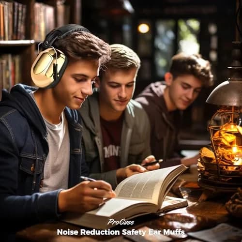 ProCase NRR 28dB Passive Hearing Protection Earmuffs | ANSI S3.19 Certified Noise Reduction Headphones thumbnail 5