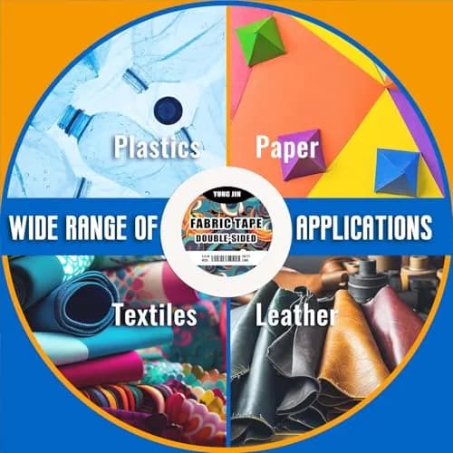 YONGJIN Double-Sided Fabric Tape 2 Rolls | 1.27 cm (0.5 inch) & 2.54 cm (1 inch) Wide, 125 ft Total Length | No-Sew Hemming & Crafting thumbnail 6