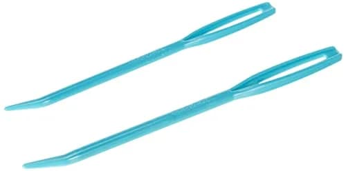 Clover Super Jumbo Tapestry Needle Set, 18-22, Blue (Pack of 6) | Curved Tip for Bulky Yarn thumbnail 2