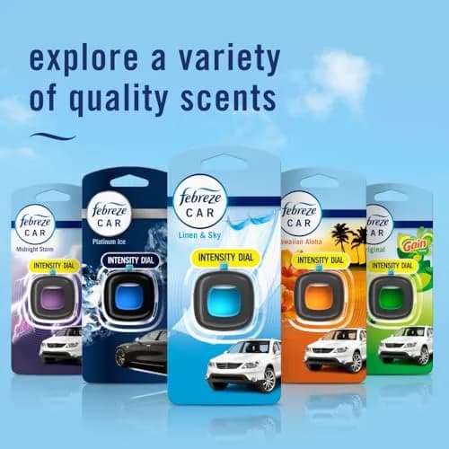 Febreze Car Air Freshener Vent Clip, Linen & Sky Scent, 3 Count (2.63 Fl Oz Total) | Long-Lasting Odor Control thumbnail 8