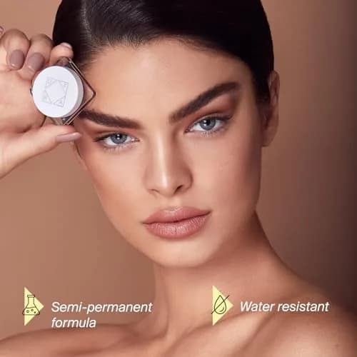 Ofra Eyebrow Gel - Khaki - Semi-Permanent Brow Gel, Waterproof 5g | Flawless, Long-Lasting & Nourishing thumbnail 5