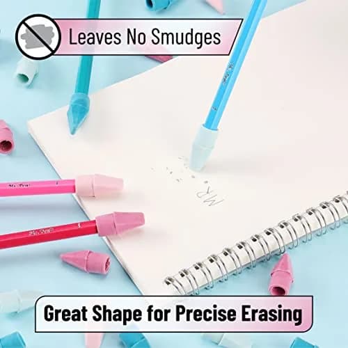 Mr. Pen Pencil Eraser Toppers 500 Pack Pastel | Erasers for Pencils thumbnail 5