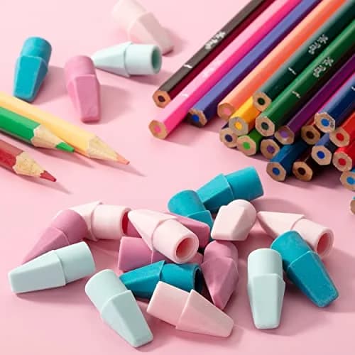 Mr. Pen Pencil Eraser Toppers 500 Pack Pastel | Erasers for Pencils thumbnail 6