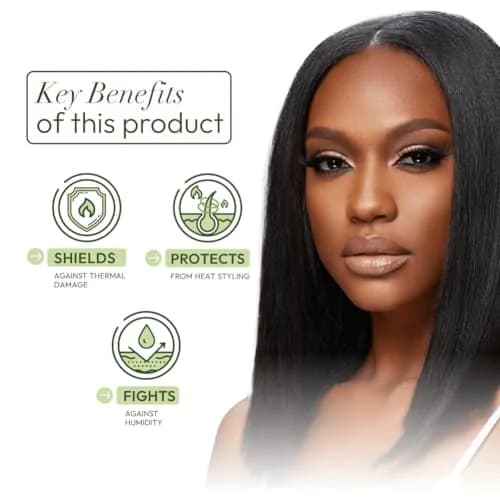 ORS Olive Oil Heat Protection Serum with Coconut Oil, 6 oz (Pack of 3) | High Shine & Heat Shield for All Hair Types thumbnail 3