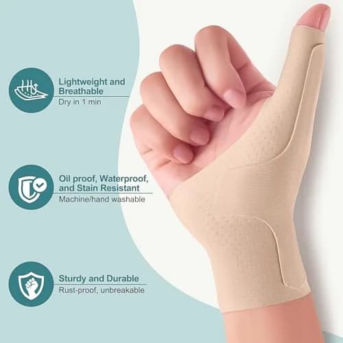 YISDU Wrist Thumb Brace Medium (20g) | Lightweight Compression Stabilizer for De Quervain's & Arthritis thumbnail 6
